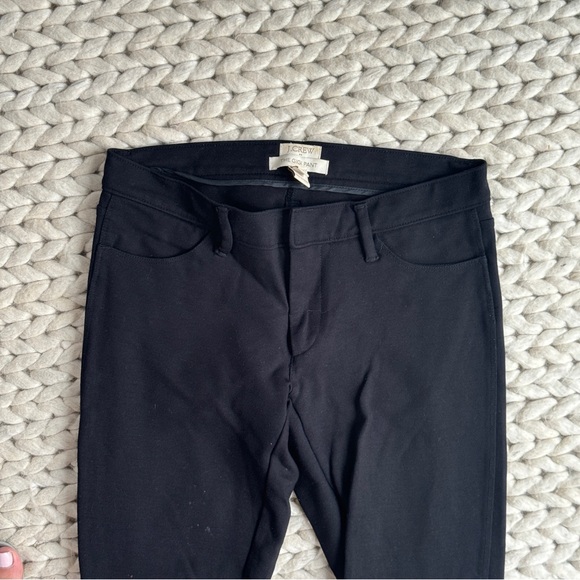 J. Crew Gigi Ponte Leather Accent Pants Leggings 00 - Picture 3 of 6